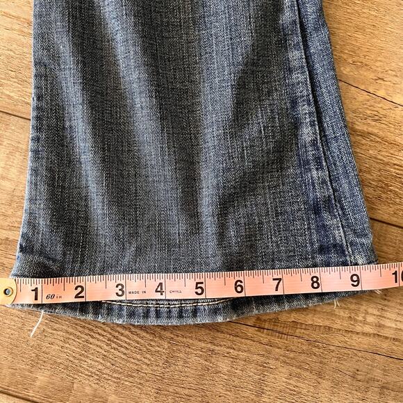 BKE Denim Culture Flare Jeans Women 30x33.5 (fits 30x30) Thick Stitch Embroidery - Picture 9 of 12